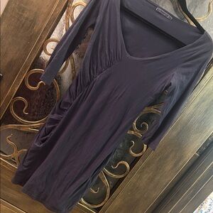 Velvet Women's Mini Dress in Dark Purple